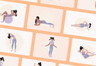 Ladystrategist 20 Unique Fitness Illustrations - Fully Editable in Canva instagram canva templates social media templates etsy free canva templates