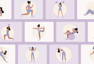 Ladystrategist 20 Unique Fitness Illustrations - Fully Editable in Canva instagram canva templates social media templates etsy free canva templates