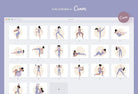 Ladystrategist 20 Unique Fitness Illustrations - Fully Editable in Canva instagram canva templates social media templates etsy free canva templates