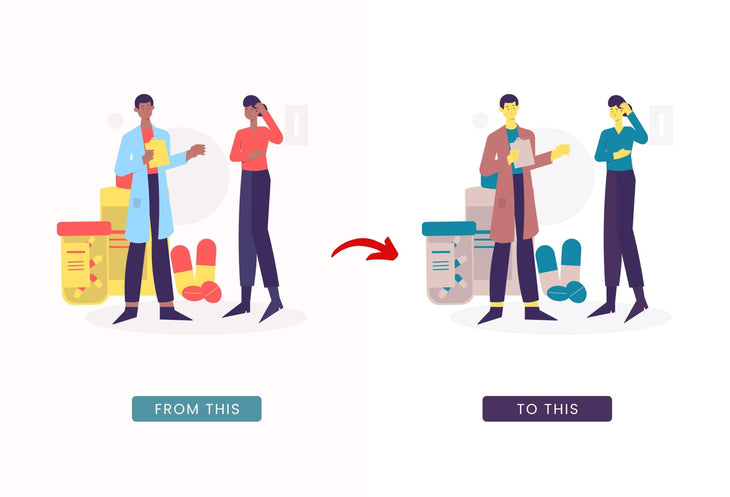 Ladystrategist 20 Unique Health Illustrations Fully Editable in Canva Pack 02 instagram canva templates social media templates etsy free canva templates