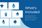 Ladystrategist 20 Unique Iceberg Conceptual Illustrations Fully Editable in Canva instagram canva templates social media templates etsy free canva templates