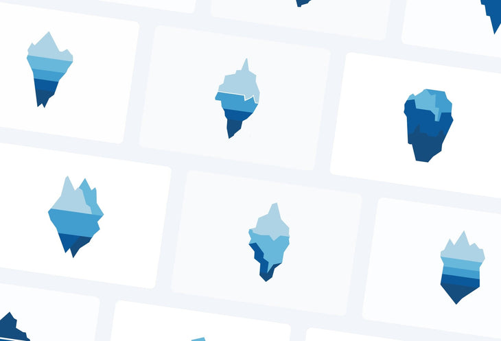 Ladystrategist 20 Unique Iceberg Conceptual Illustrations Fully Editable in Canva instagram canva templates social media templates etsy free canva templates