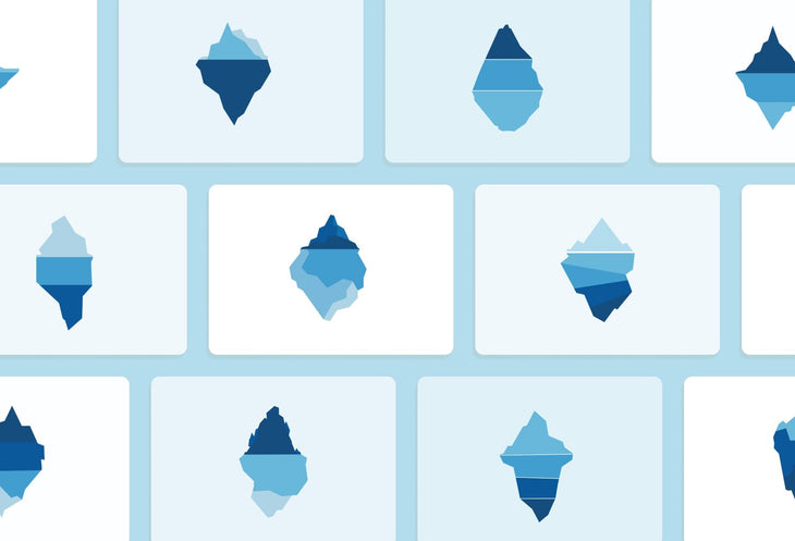 Ladystrategist 20 Unique Iceberg Conceptual Illustrations Fully Editable in Canva instagram canva templates social media templates etsy free canva templates