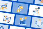 Ladystrategist 20 Unique Real Estate Conceptual Illustrations Fully Editable in Canva instagram canva templates social media templates etsy free canva templates