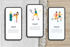 Ladystrategist 20 Unique Sport Scenes Illustrations Fully Editable in Canva instagram canva templates social media templates etsy free canva templates