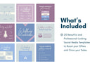 Ladystrategist 20 Wedding Infographics Instagram Posts Fully Editable Canva Templates instagram canva templates social media templates etsy free canva templates
