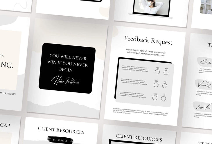 Ladystrategist 21 Page Client Goodbye Packet for Coaches - Editable Canva Template Modern Collection instagram canva templates social media templates etsy free canva templates