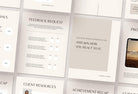 Ladystrategist 21 Page Client Goodbye Packet for Coaches - Editable Canva Template Neutral Collection instagram canva templates social media templates etsy free canva templates