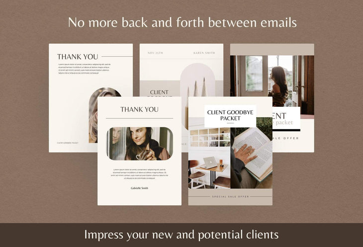Ladystrategist 21 Page Client Goodbye Packet for Coaches - Editable Canva Template Neutral Collection instagram canva templates social media templates etsy free canva templates