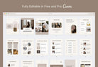 Ladystrategist 21 Page Client Goodbye Packet for Coaches - Editable Canva Template Neutral Collection instagram canva templates social media templates etsy free canva templates
