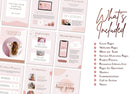 Ladystrategist 21 Page Client Goodbye Packet for Coaches - Rose Gold Canva Template instagram canva templates social media templates etsy free canva templates