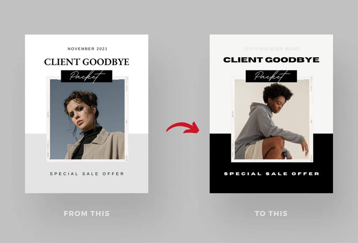 Ladystrategist 21 Page Client Goodbye Packet for Coaches - Soho Canva Template instagram canva templates social media templates etsy free canva templates