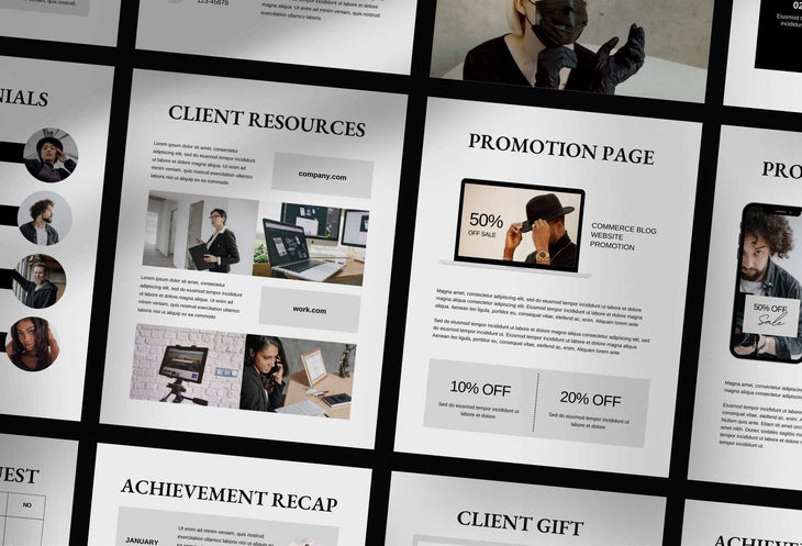 Ladystrategist 21 Page Client Goodbye Packet for Coaches - Soho Canva Template instagram canva templates social media templates etsy free canva templates