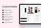 Ladystrategist 21 Page Client Welcome Packet for Coaches Editable Canva Template Chic Collection instagram canva templates social media templates etsy free canva templates
