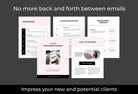 Ladystrategist 21 Page Client Welcome Packet for Coaches Editable Canva Template Chic Collection instagram canva templates social media templates etsy free canva templates