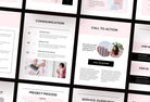 Ladystrategist 21 Page Client Welcome Packet for Coaches Editable Canva Template Chic Collection instagram canva templates social media templates etsy free canva templates