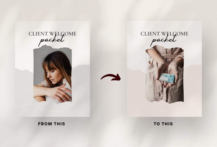 Ladystrategist 21 Page Client Welcome Packet for Coaches - Editable Canva Template - Modern instagram canva templates social media templates etsy free canva templates