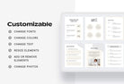 Ladystrategist 21 Page Client Welcome Packet for Coaches - Editable Canva Template - Modern instagram canva templates social media templates etsy free canva templates