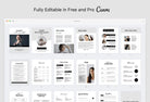 Ladystrategist 21 Page Client Welcome Packet for Coaches Editable Canva Template Soho Collection instagram canva templates social media templates etsy free canva templates