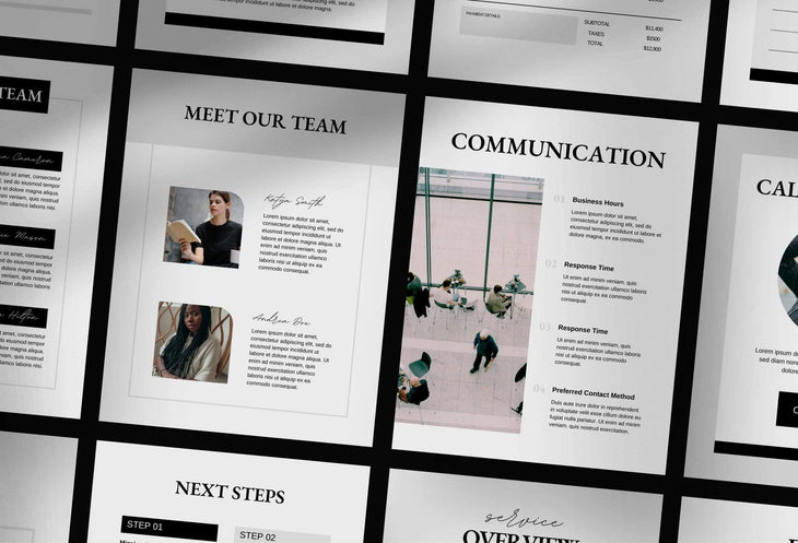Ladystrategist 21 Page Client Welcome Packet for Coaches Editable Canva Template Soho Collection instagram canva templates social media templates etsy free canva templates