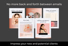 Ladystrategist 25 Page Service and Pricing Guide Editable Canva Template - Black Rose Gold Collection instagram canva templates social media templates etsy free canva templates