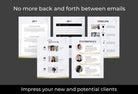 Ladystrategist 25 Page Service and Pricing Guide Editable Canva Template - Marble Gold Collection instagram canva templates social media templates etsy free canva templates