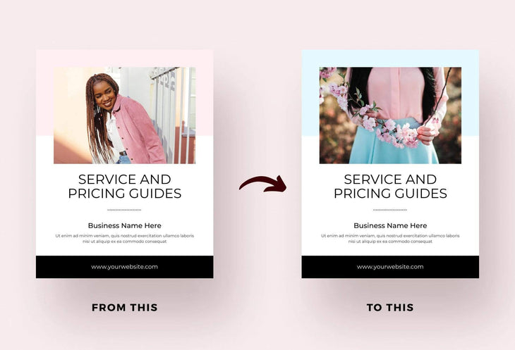 Ladystrategist 25 Page Service and Pricing Guides - Chic instagram canva templates social media templates etsy free canva templates