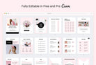Ladystrategist 25 Page Service and Pricing Guides - Chic instagram canva templates social media templates etsy free canva templates