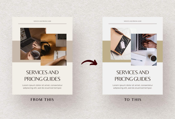 Ladystrategist 25 Page Service and Pricing Guides - Neutral instagram canva templates social media templates etsy free canva templates