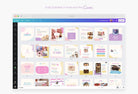 Ladystrategist 30 Bakery Instagram Engagement Post Canva Templates V2 instagram canva templates social media templates etsy free canva templates