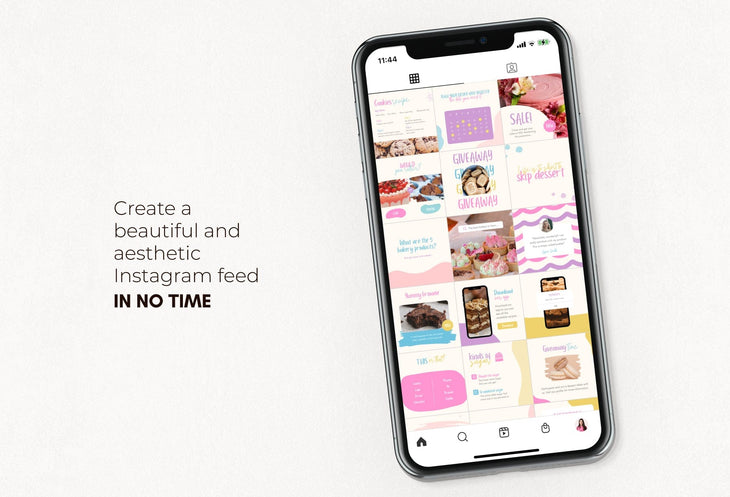 Ladystrategist 30 Bakery Instagram Engagement Post Canva Templates V2 instagram canva templates social media templates etsy free canva templates