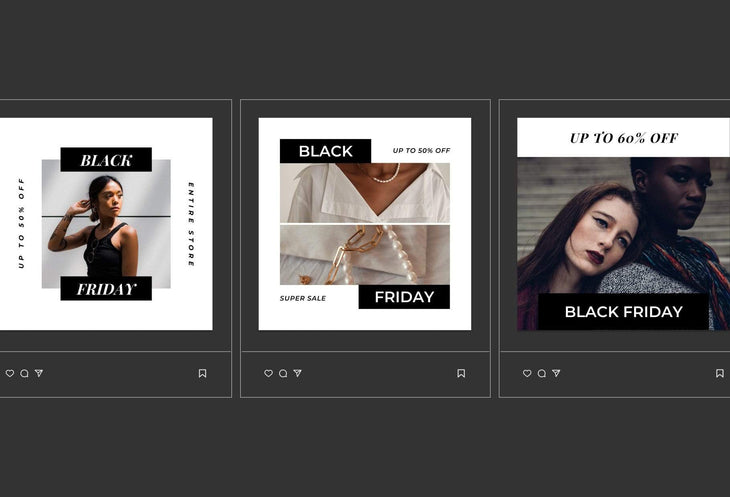 Ladystrategist 30 Black Friday Instagram Promo Posts Canva Templates V3 instagram canva templates social media templates etsy free canva templates
