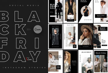 Ladystrategist 30 Black Friday Instagram Promo Stories Canva Templates instagram canva templates social media templates etsy free canva templates