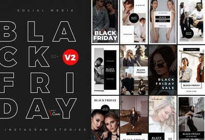 Ladystrategist 30 Black Friday Instagram Promo Stories Canva Templates V2 instagram canva templates social media templates etsy free canva templates