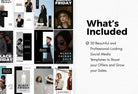 Ladystrategist 30 Black Friday Instagram Promo Stories Canva Templates V2 instagram canva templates social media templates etsy free canva templates