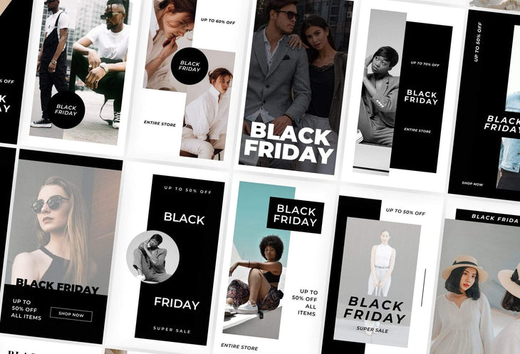Ladystrategist 30 Black Friday Instagram Promo Stories Canva Templates V2 instagram canva templates social media templates etsy free canva templates