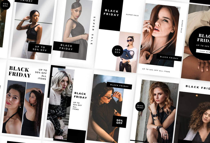 Ladystrategist 30 Black Friday Instagram Promo Stories Canva Templates V4 instagram canva templates social media templates etsy free canva templates