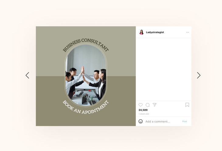 Ladystrategist 30 Business Consulting Instagram Post Canva Templates V2 instagram canva templates social media templates etsy free canva templates