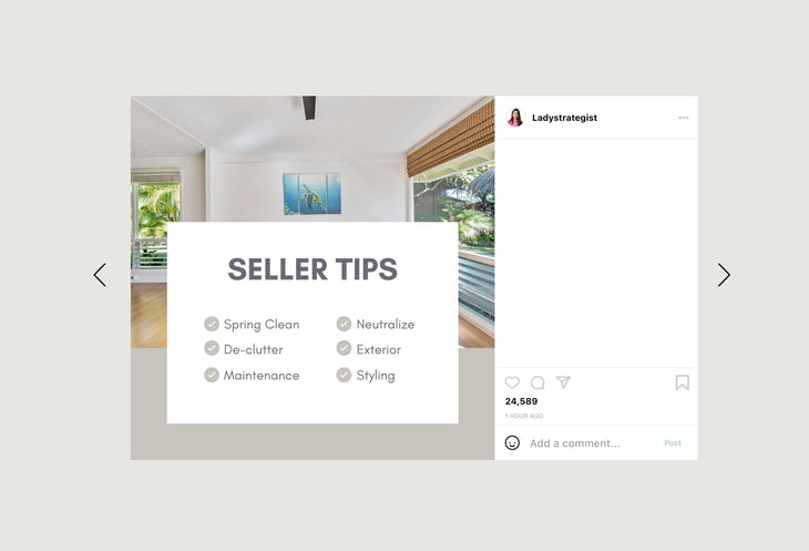 Ladystrategist 30 Buyer and Seller Real Estate Tips Instagram Post Canva Templates instagram canva templates social media templates etsy free canva templates