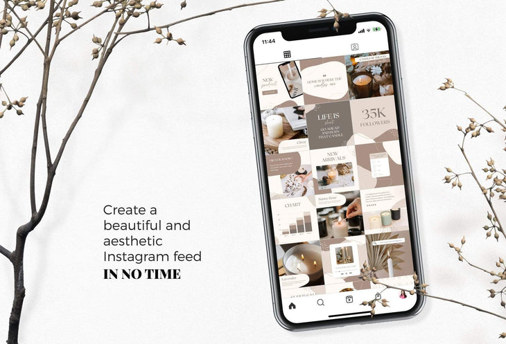 Ladystrategist 30 Candle Makers Instagram Post Canva Templates instagram canva templates social media templates etsy free canva templates