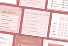 Ladystrategist 30 Checklist Rose Gold Instagram Engagement Booster Post Canva Templates instagram canva templates social media templates etsy free canva templates