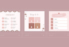 Ladystrategist 30 Checklist Rose Gold Instagram Engagement Booster Post Canva Templates instagram canva templates social media templates etsy free canva templates