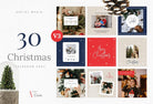 Ladystrategist 30 Christmas Instagram Post Canva Templates V3 instagram canva templates social media templates etsy free canva templates