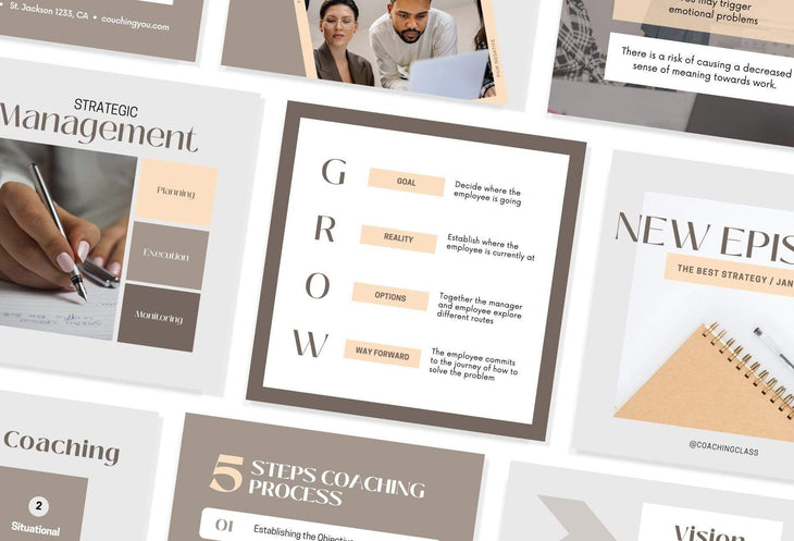 Ladystrategist 30 Coach Instagram Post Canva Templates instagram canva templates social media templates etsy free canva templates