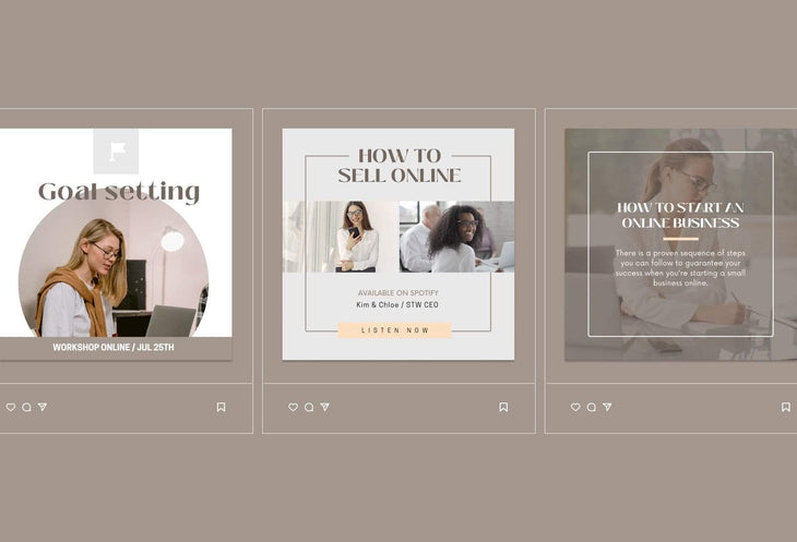 Ladystrategist 30 Coach Instagram Post Canva Templates instagram canva templates social media templates etsy free canva templates