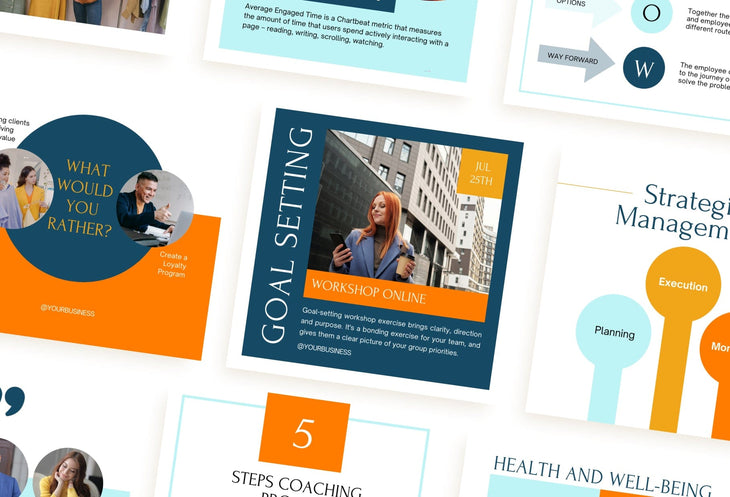 Ladystrategist 30 Coach Instagram Post Canva Templates instagram canva templates social media templates etsy free canva templates