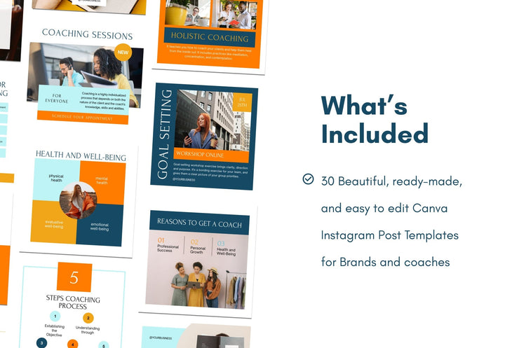 Ladystrategist 30 Coach Instagram Post Canva Templates instagram canva templates social media templates etsy free canva templates