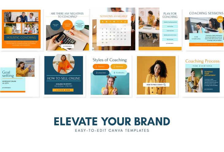 Ladystrategist 30 Coach Instagram Post Canva Templates instagram canva templates social media templates etsy free canva templates