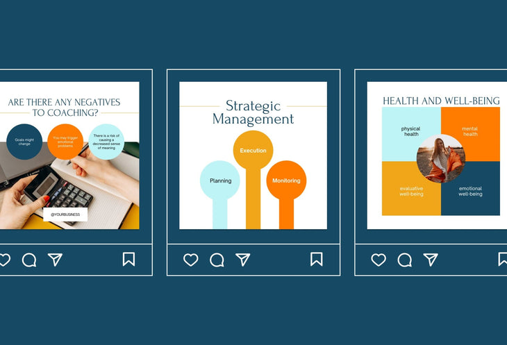Ladystrategist 30 Coach Instagram Post Canva Templates instagram canva templates social media templates etsy free canva templates