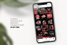 Ladystrategist 30 Dark Fitness Instagram Engagement Post Canva Templates instagram canva templates social media templates etsy free canva templates